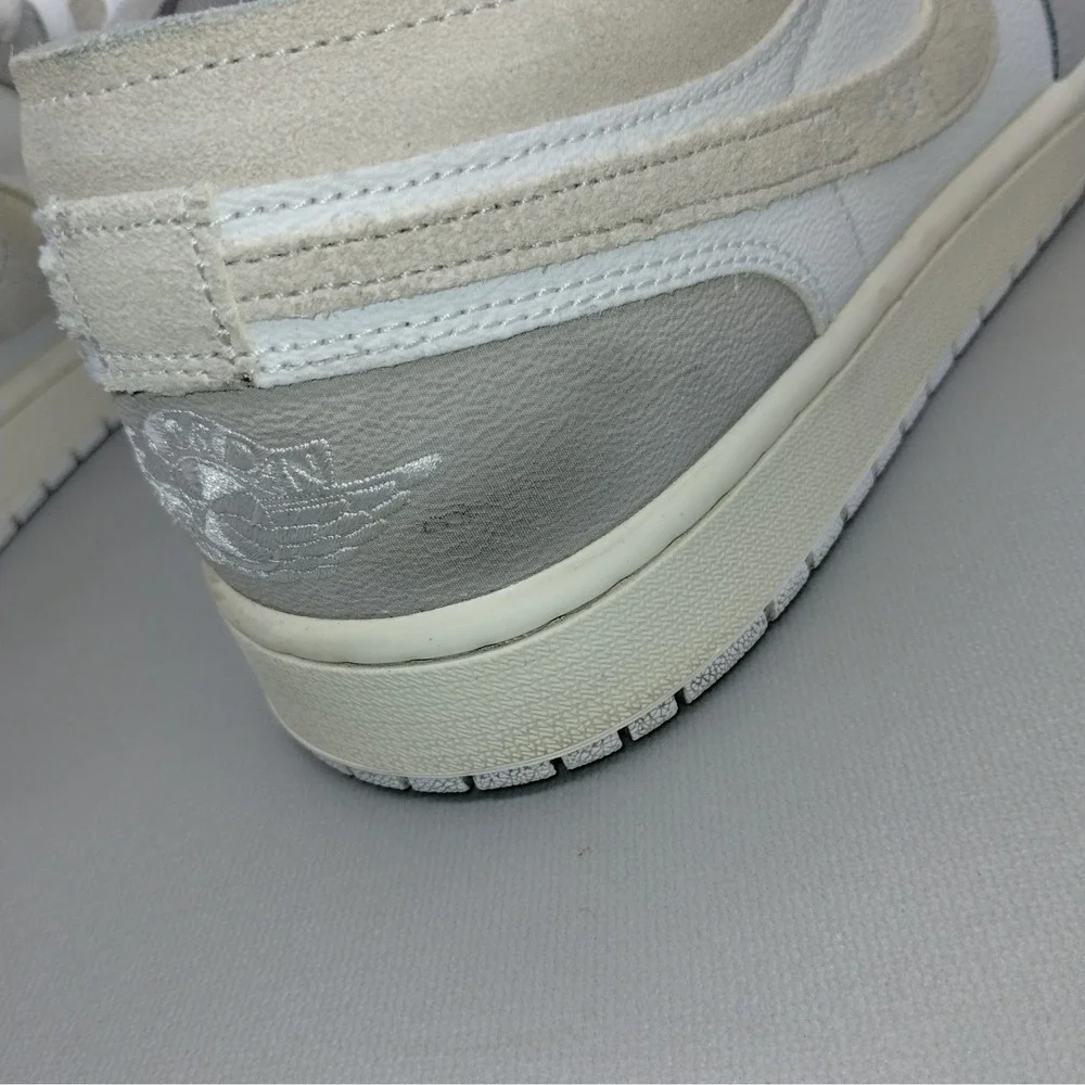Jordan 1 Low SE Craft‎ Inside Out Tech Grey Mens 11.5 Athleisure Casual Shoes